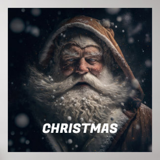 Jultomten Poster: Juldekorationer Poster