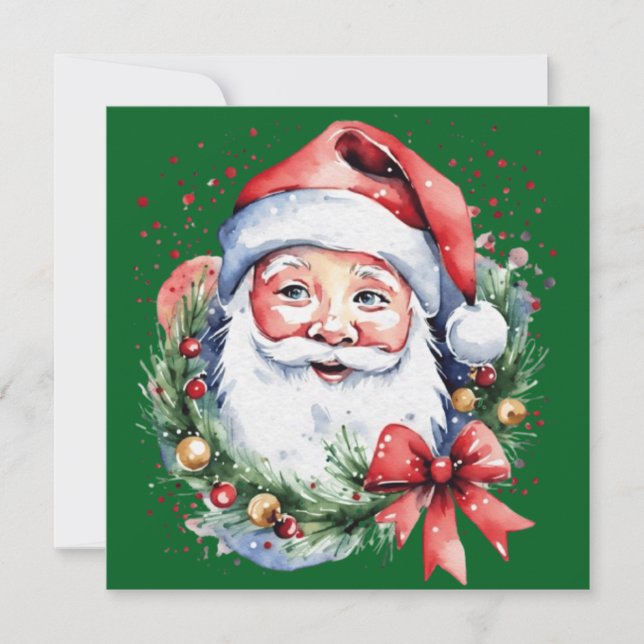 Jultomten presentidéer inbjudningar (Framsida)