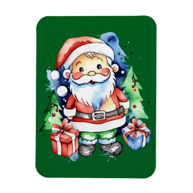 Jultomten presentidéer magnet (Vertikal)