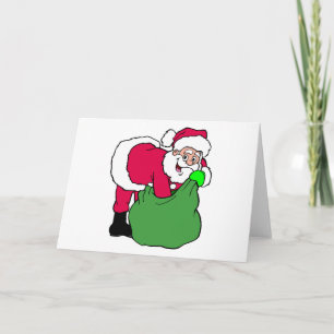 Jultomten Reacherar till Pack Helgkort