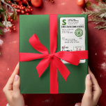 Jultomten Realistic Shipping Label Fraktsedel<br><div class="desc">Lägg till en speciell beröring i extra till Santa's presenter med den här realistiska tittar fraktetiketten Santa Overnight Delivery. Santa's skeppningsetikett innehåller speciella detaljer, t.ex. fartygstyp (Santa Overnight Delivery), leveransmetod (Reindeer Luft Mail) och en officiell av Elf 115, som har sett till att de finns med på den trevliga listan....</div>