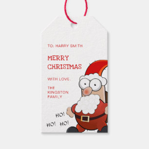 Jultomten Red God jul Helgdag Presentetikett