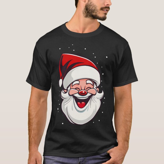 Jultomten Red Nose T Shirt (Framsida)