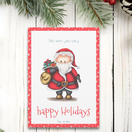 Jultomten Red Personlig-julkort Julkort