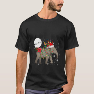 Jultomten Reindeer Elephant Matching Kids till T Shirt