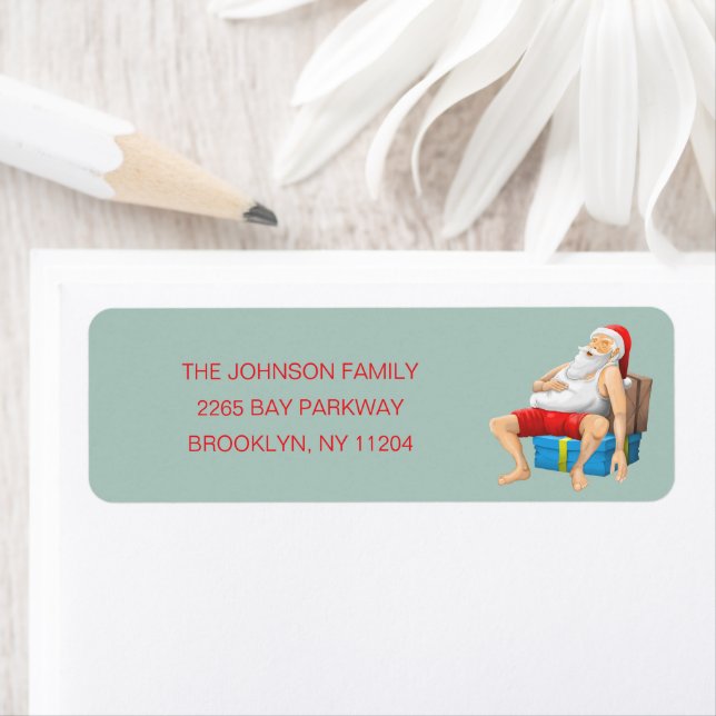 Jultomten Returadress Etikett (Insitu)