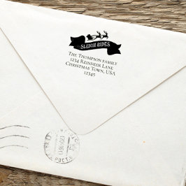 Jultomten Returadress jul Självfärgande Stämpel