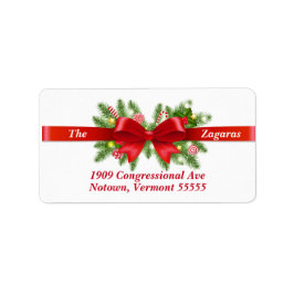 Jultomten-returadressetikett Adressetikett