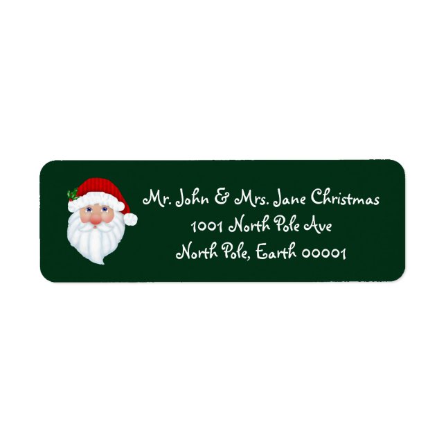 Jultomten Returetiketter Returadress Etikett (Framsidan)