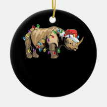 jultomten Rhino jul Ljus Rhino Älskare jul