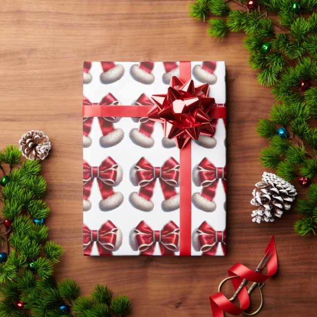 Jultomten Ribbon Bow julklapp Presentpapper (Julgåva)