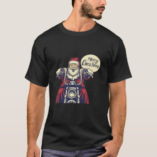 Jultomten Ride Modern motorcykel T Shirt