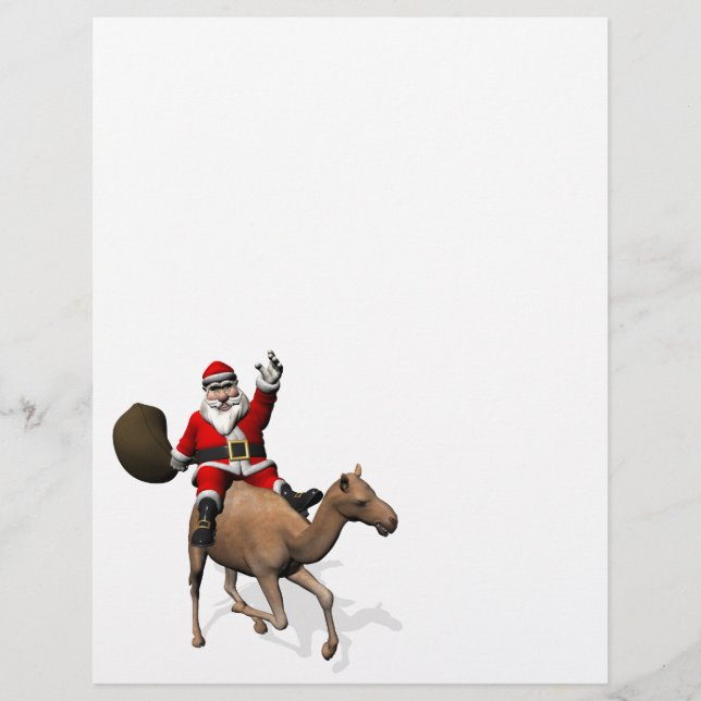 Jultomten Riding A Camel (Framsida)