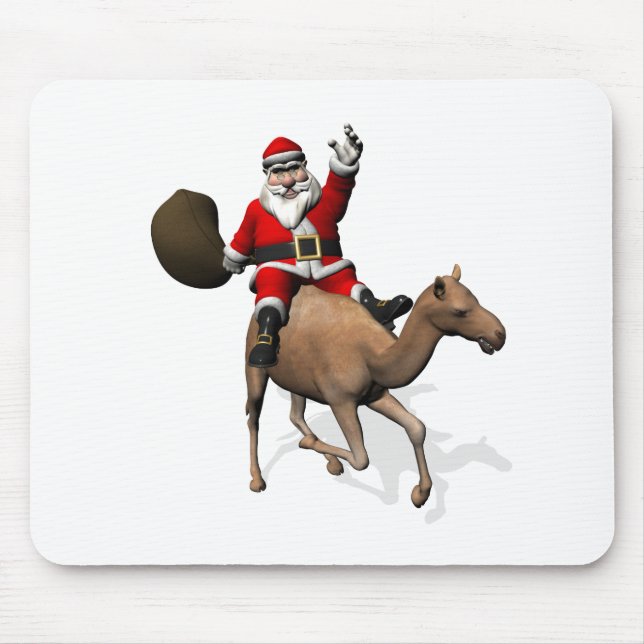 Jultomten Riding A Camel Musmatta (Framsidan)