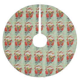 Jultomten Riding Bike Basket i Presenter Julgransmatta Borstad Polyester