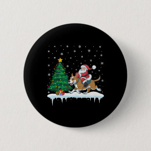 Jultomten Riding Cattle Hund Boys Girls Kids Chri Knapp