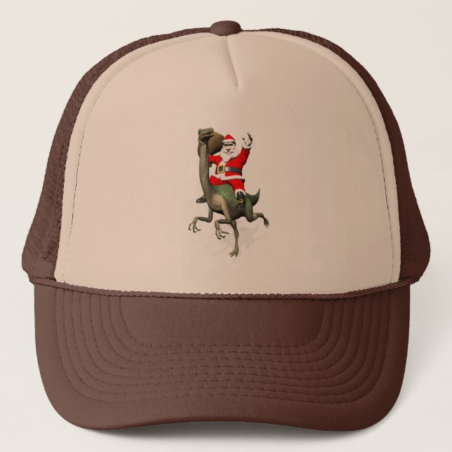 Jultomten Riding on Gallimus Truckerkeps (Framsida)