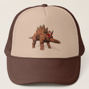 Jultomten Riding on Stegosaurus Keps