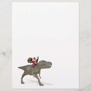 Jultomten Riding on Trex