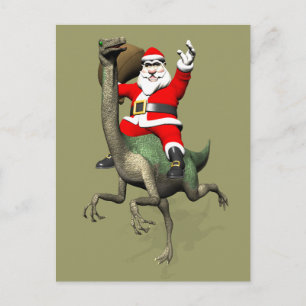 Jultomten Riding på Gallimus Helg Vykort