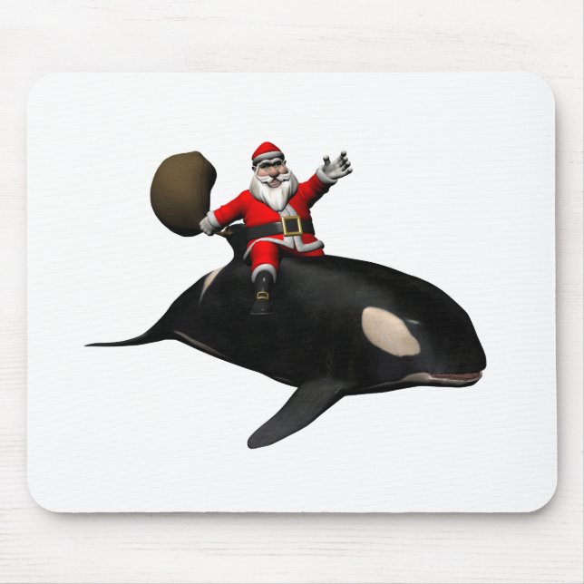 Jultomten Riding på Orca Musmatta (Framsidan)