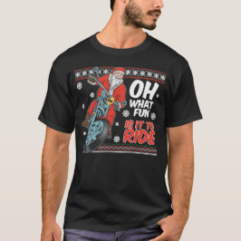 jultomten ridmotorcykelchristmas t shirt