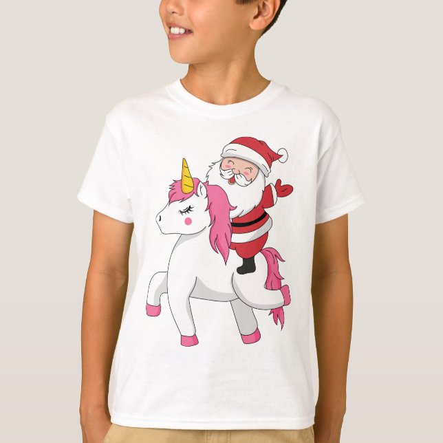 jultomten ridunie t shirt (Framsida)