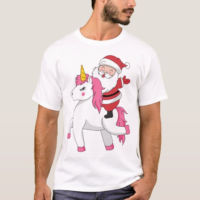 jultomten ridunie t shirt (Framsida)