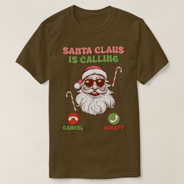 Jultomten ringer t shirt (Design framsida)