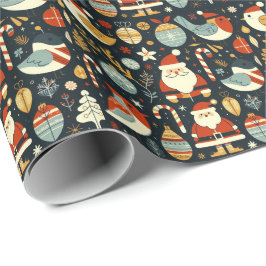 Jultomten Robins Rumänska Flagga färg Presentpapper