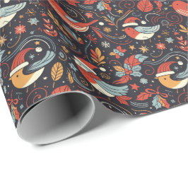 Jultomten Robins Rumänska Flagga färg Presentpapper