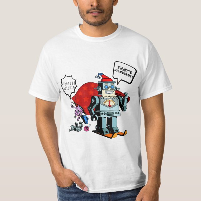 Jultomten Robot, det är Superskojet T Shirt (Framsida)
