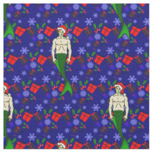 jultomten rödhårig merman ful julafton sjöjungfru tyg