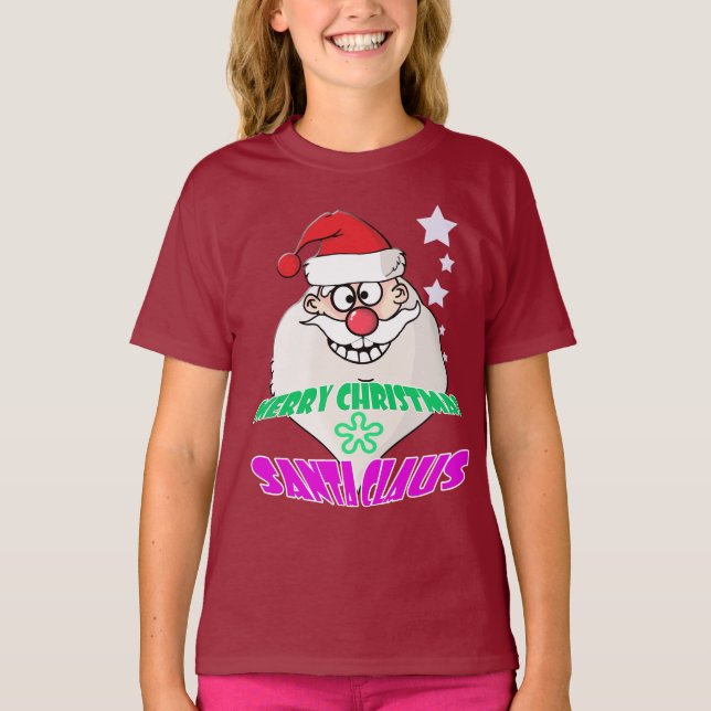 Jultomten roligt t shirt (Framsida)