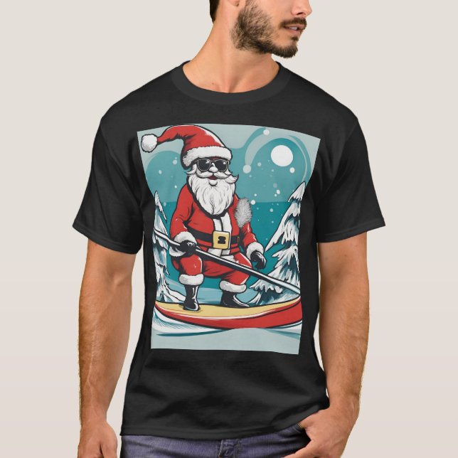 Jultomten Roligt T Shirt (Framsida)