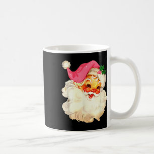 Jultomten Rosa jul Ansikte Gamla Julafton Vintage  Kaffemugg