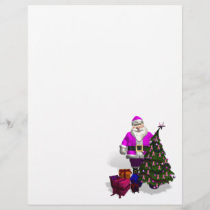 Jultomten Rosa Rosett band
