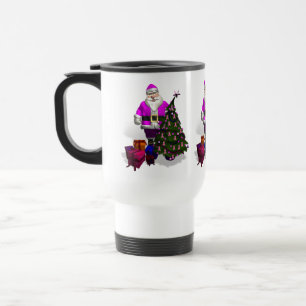 Jultomten Rosa Rosett band Resemugg