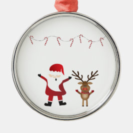 Jultomten Rudolph Rudolph, Red Nposed Reindeer Julgransprydnad Metall