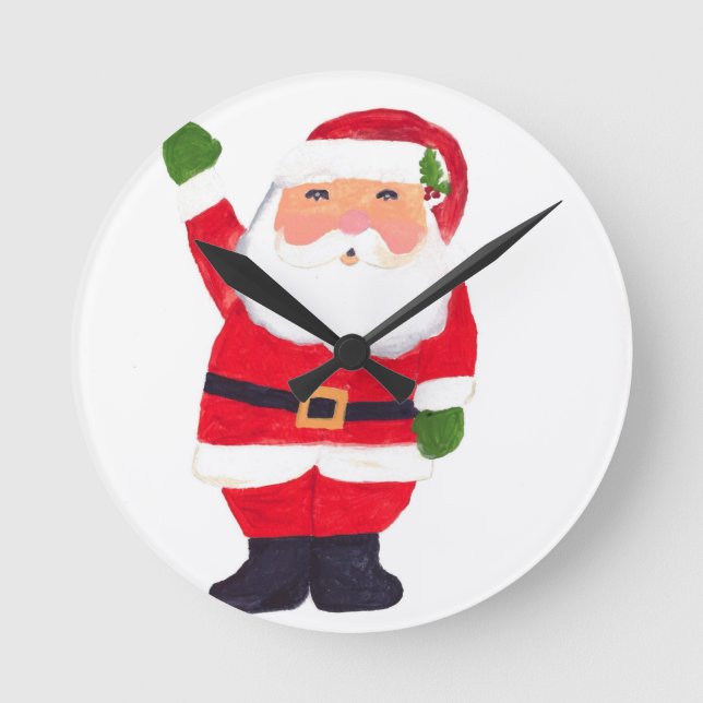 jultomten rund klocka (Framsida)