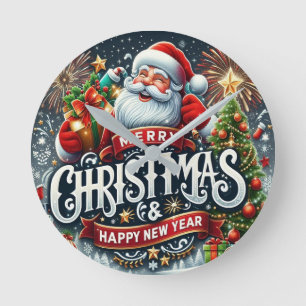 jultomten rund klocka