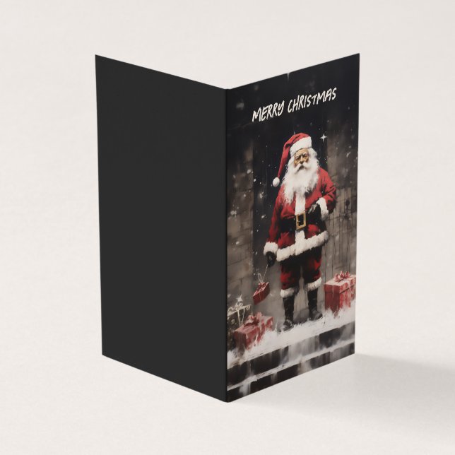 Jultomten Rural Mural Kort (Utsida)