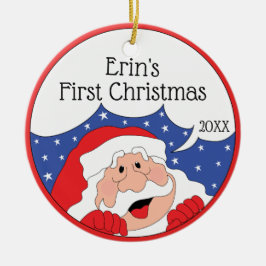 Jultomten säger.. Anpassa prydnadsföremål Julgransprydnad Keramik