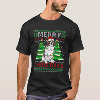 Jultomten Saint Bernard Hundägare ugly Christma T Shirt