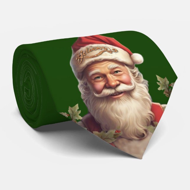 Jultomten Saint Nicholas-grönten Slips (Rullad)