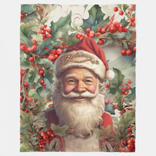 Jultomten Saint Nicholas jul Fleecefilt
