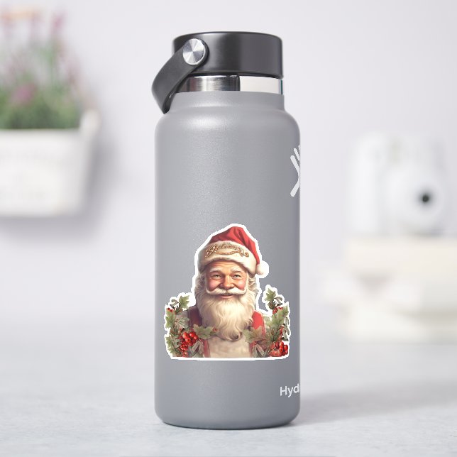 Jultomten Saint Nicholas jul Klistermärken (HydroFlask)