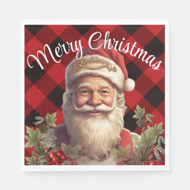 Jultomten Saint Nicholas jul Pappersservett (Framsidan)