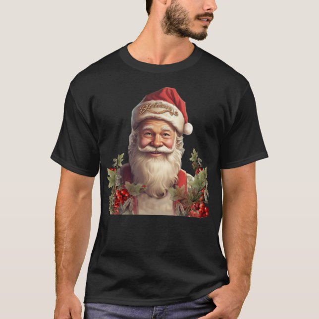 Jultomten Saint Nicholas jul T Shirt (Framsida)