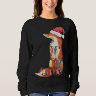 jultomten Santa Fox Ljus Fox Älskare jul Gif T Shirt